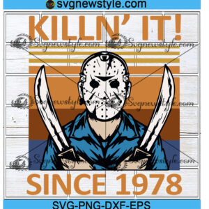 Killin It Since 1987 Vintage Halloween Svg