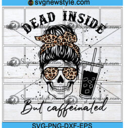 Dead inside but caffeinated Svg File