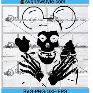 Mickey Mouse Misfit Punk Rock svg