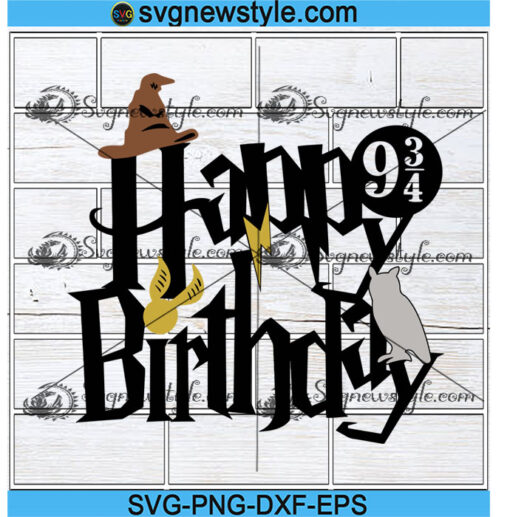 Magic Wizard Happy Birthday Svg