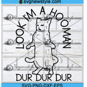 Look I'm A Hooman Funny Editable Cat svg