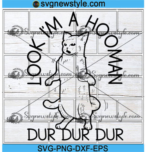 Look I'm A Hooman Funny Editable Cat svg