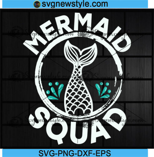 Mermaid Squad Svg