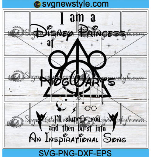 I Am Disney Princess Hogwarts Svg