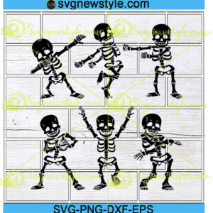 Dancing Skeletons Dance Challenge Svg
