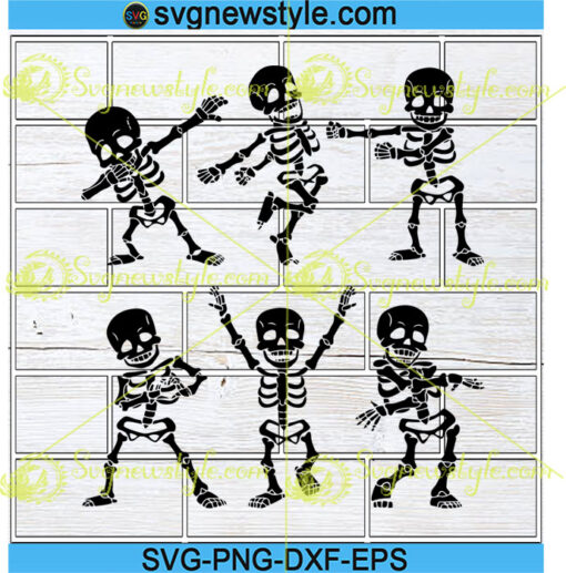 Dancing Skeletons Dance Challenge Svg