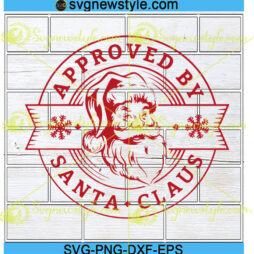 Santa approved stamp svg