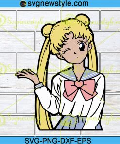 Sailor Moon Svg, Anime Svg, Cartoon Svg, Png, Dxf, Eps Cricut File Silhouette Art