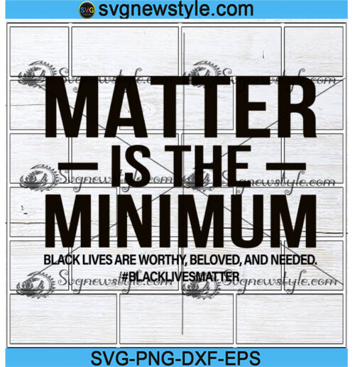 Matter is the Minimum svg