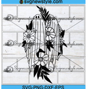 Floral Ghost BFF Svg