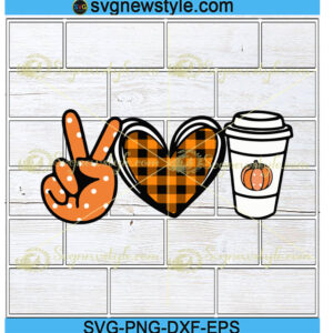 Peace Love Pumpkin Spice svg