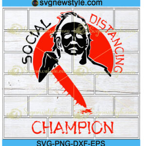 Social Distancing champion svg Png