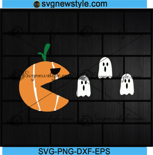 Pumpkin and Ghost Svg