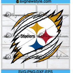 Pittsburgh Steelers Ripped Claw svg