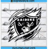 Las Vegas Raiders Ripped Claw svg