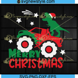 Merry Christmas Monster Truck Svg Png