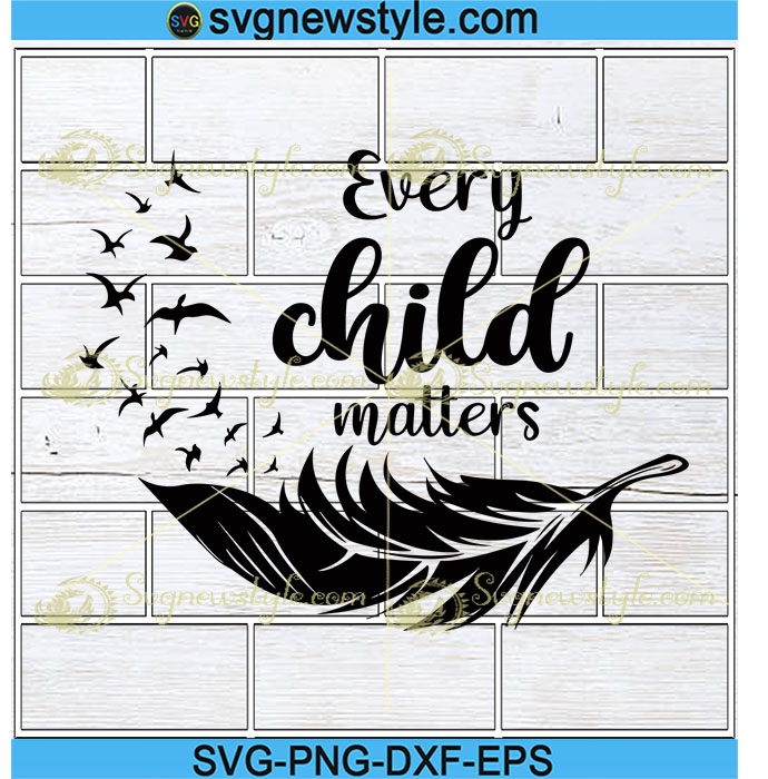 Every child matters svg, Orange Day svg, Feathers Svg, Png, Dxf, Eps ...