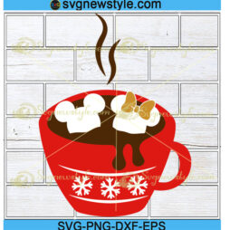 Mickey Mouse Heads Hot Cocoa Svg