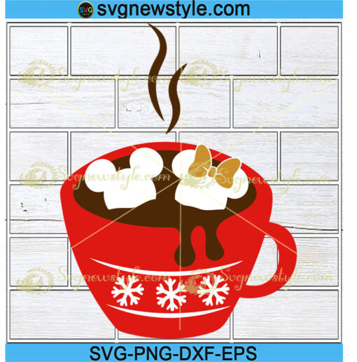 Mickey Mouse Heads Hot Cocoa Svg