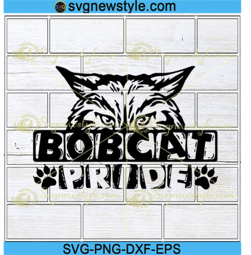 Bobcat Pride Svg, Football Svg, Png, Dxf, Cricut File Silhouette Art