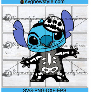 Halloween Skull Stitch Svg Png