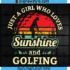 Retro Sunset Sunshine Girl Art Svg