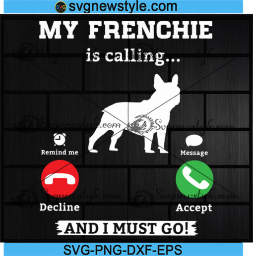 French bulldog svg