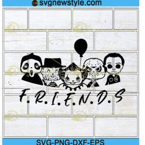 Halloween Friends Svg Silhouette