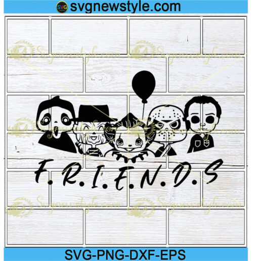 Halloween Friends Svg Silhouette