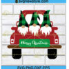 Christmas Truck with Gnomes Svg