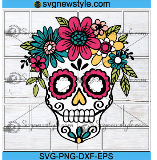 Sugar Skull svg Png