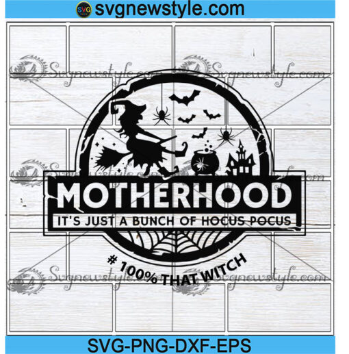 Motherhood Witch Svg