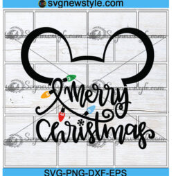 Mickey Merry Christmas Svg Files