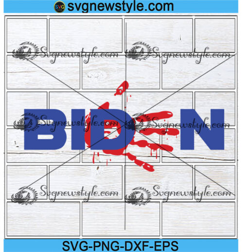 Biden Bloody hand svg