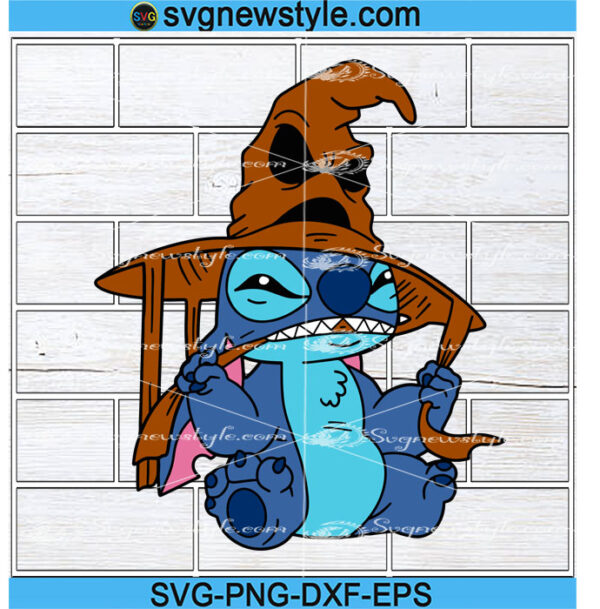 Cartoon Character In Sorting Hat Svg, Png, Dxf, Eps, Cricut File