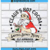 Claus's Hot Cocoa Christmas Logo Label Svg Png