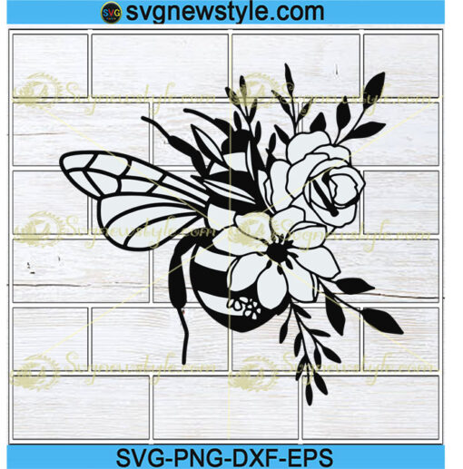 Wildflower Bee svg