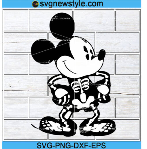 Mickey Skeleton Svg Designs