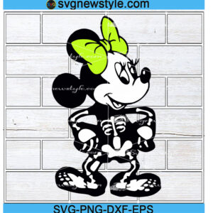 Minnie Skeleton Svg Designs