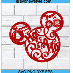 Mouse Head Ho Ho Ho Svg