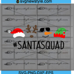 Santa Squad Svg Png