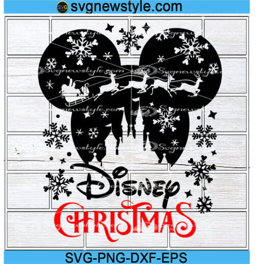 Santa Mickey Christmas Svg