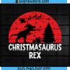 Christmasaurus Rex Svg