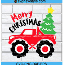 Christmas Truck Svg File