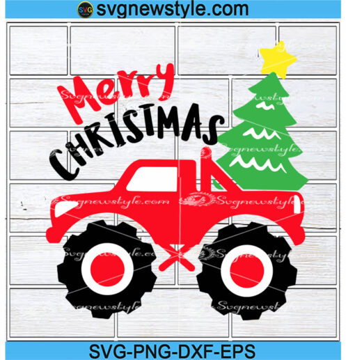 Christmas Truck Svg File