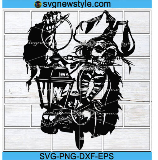 The Zombie Pirate Skeleton Svg