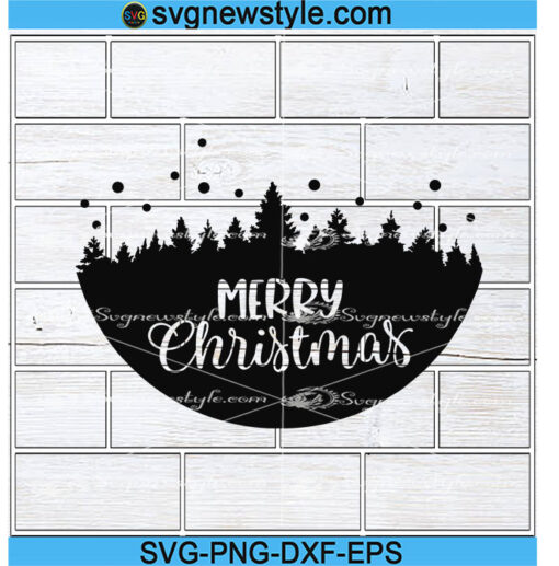 Christmas Round Svg