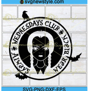 Wednesday Addams Svg Silhouette