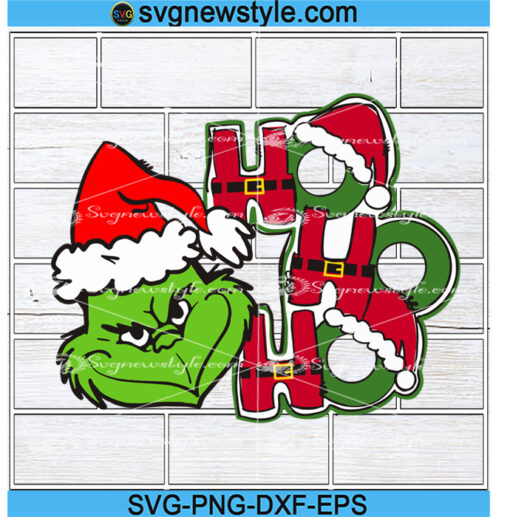 Mean Green Ho Ho Ho Svg Png