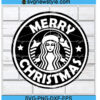 Merry Christmas Starbucks Svg